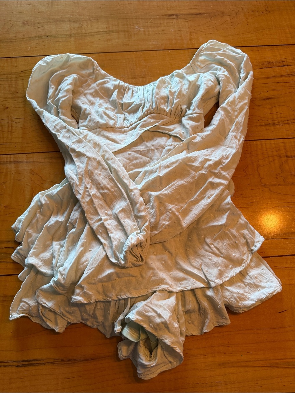 Altard State XXS light green long sleeve dress romper